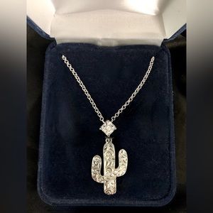 Montana Silversmiths Silver Cacutus Necklace!